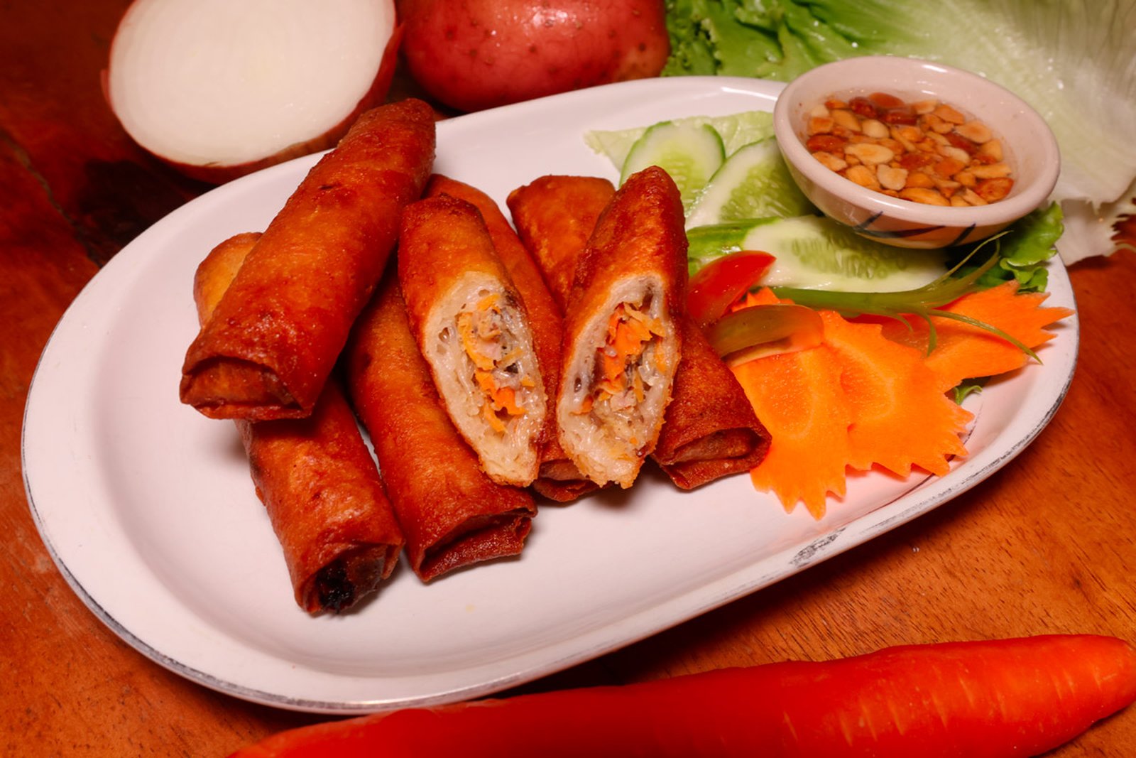 Nems au porc ou au poulet