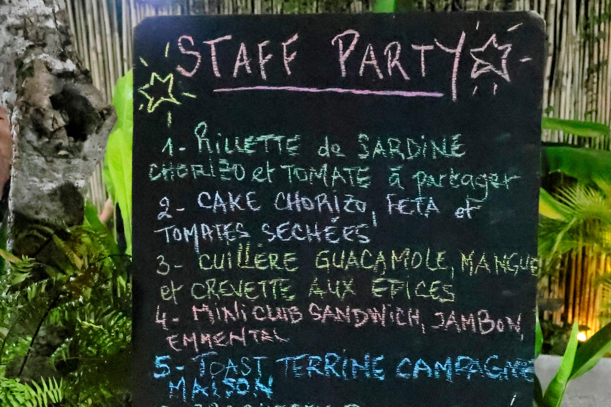 Mise en place événement