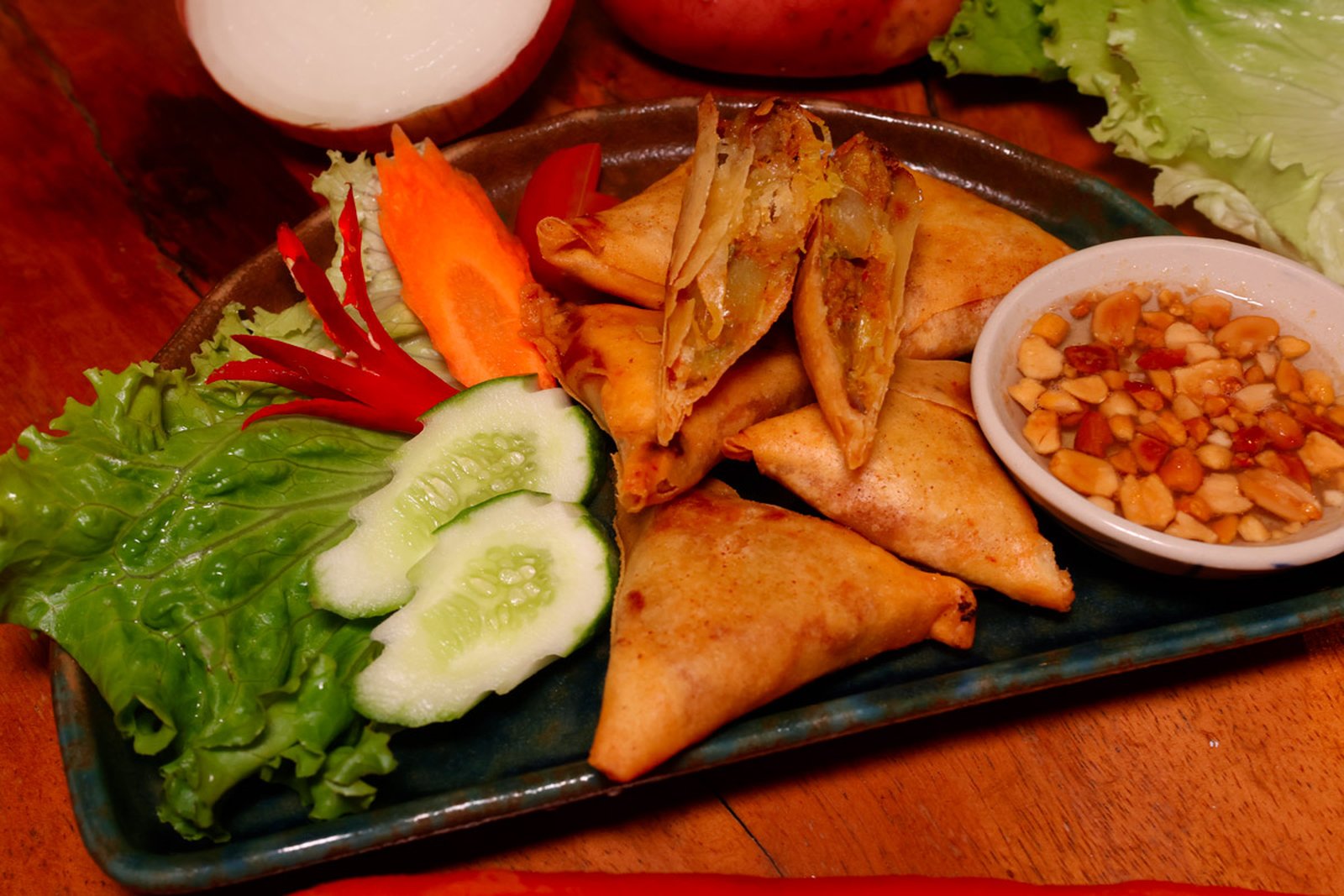 Samosas bœuf ou légumes